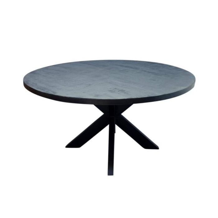 eettafel rond zwart