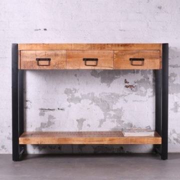 Sidetable mangohout Britt 120 cm breed.